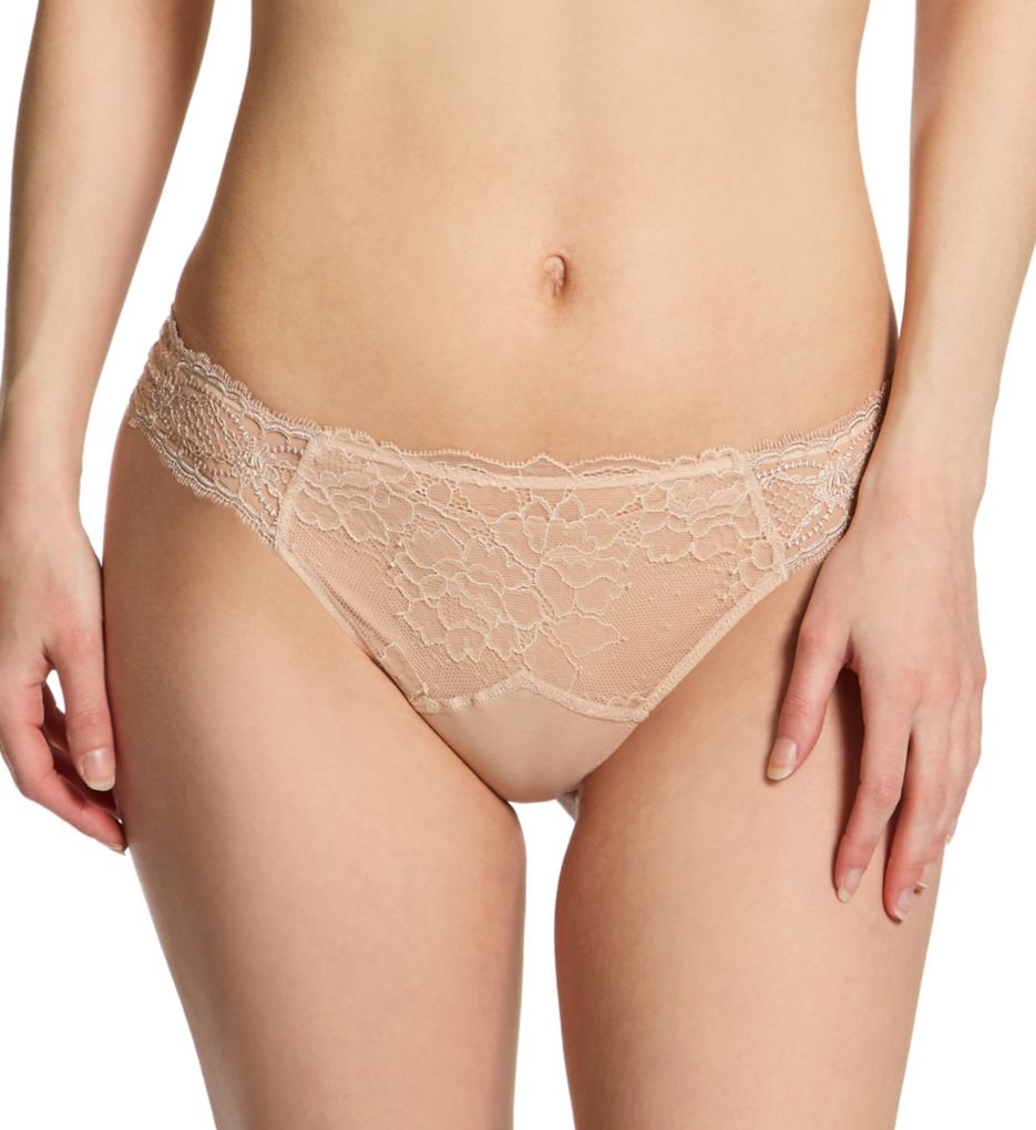 Lise Charmel Women's Sublime En Dentelle Thong Panty in Beige | Size XL | HerRoom.com