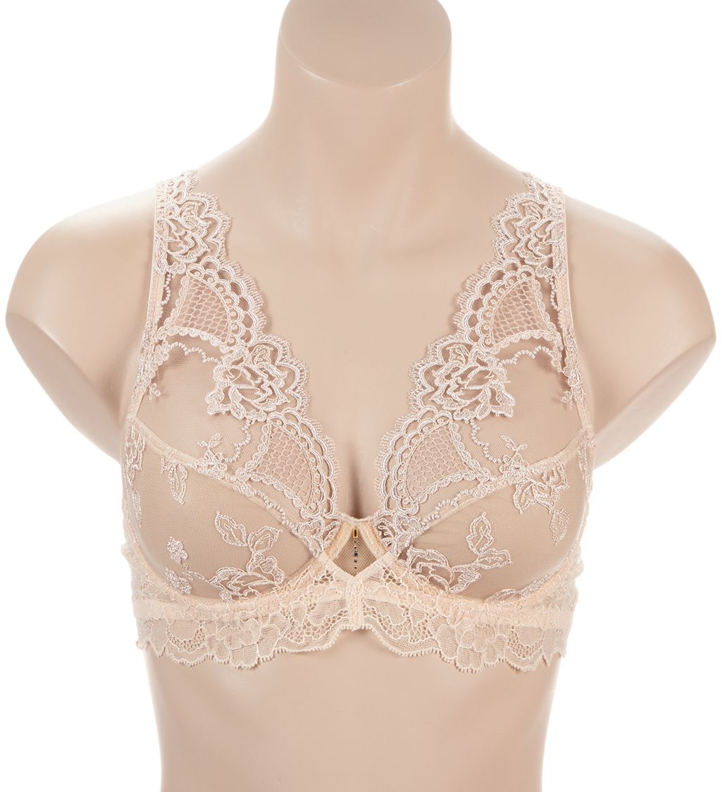 Lise Charmel Sublime En Dentelle Triangle Underwire Bra Nude 32D  - Image 1