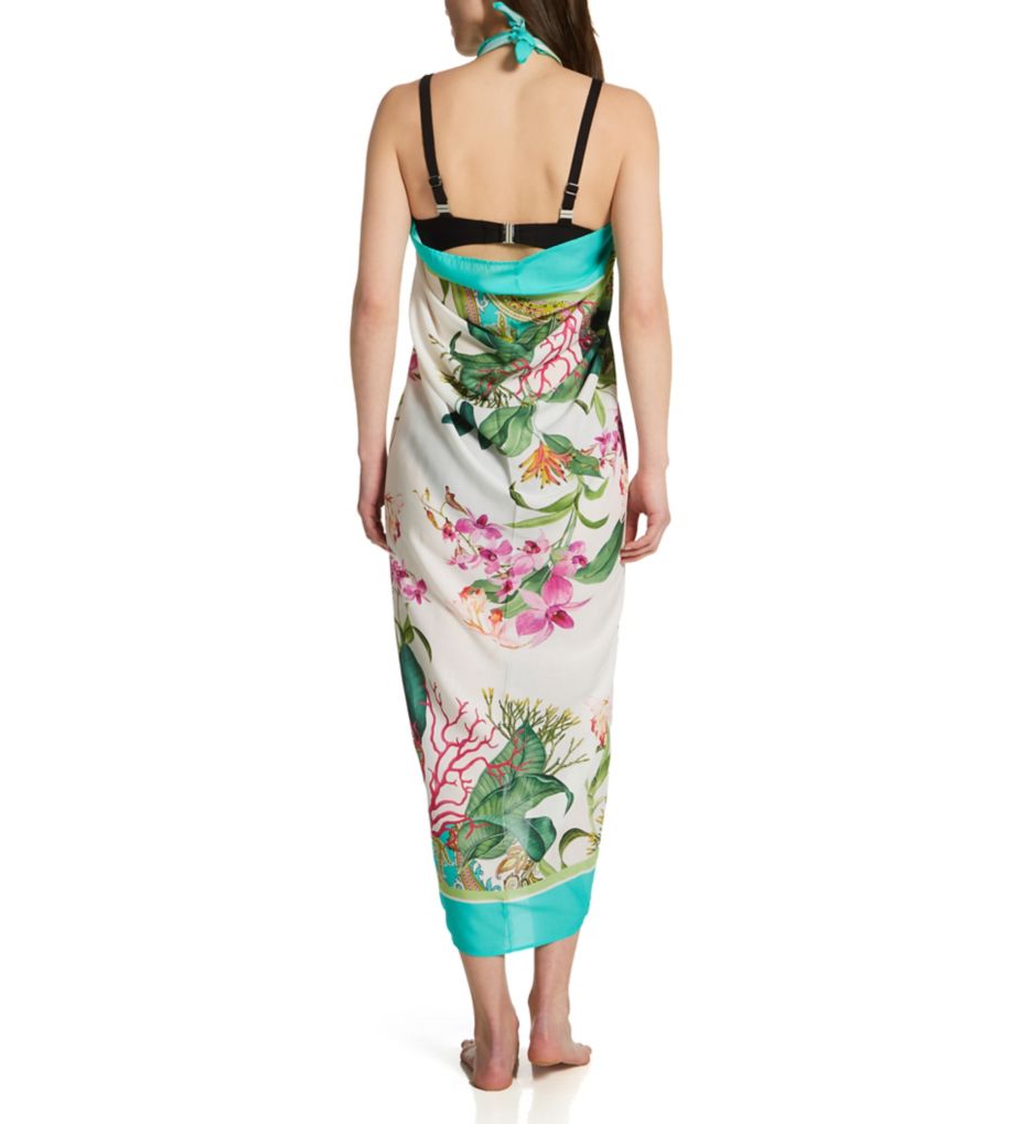 Splendeur Orchidee Long Pareo Beach Cover-Up