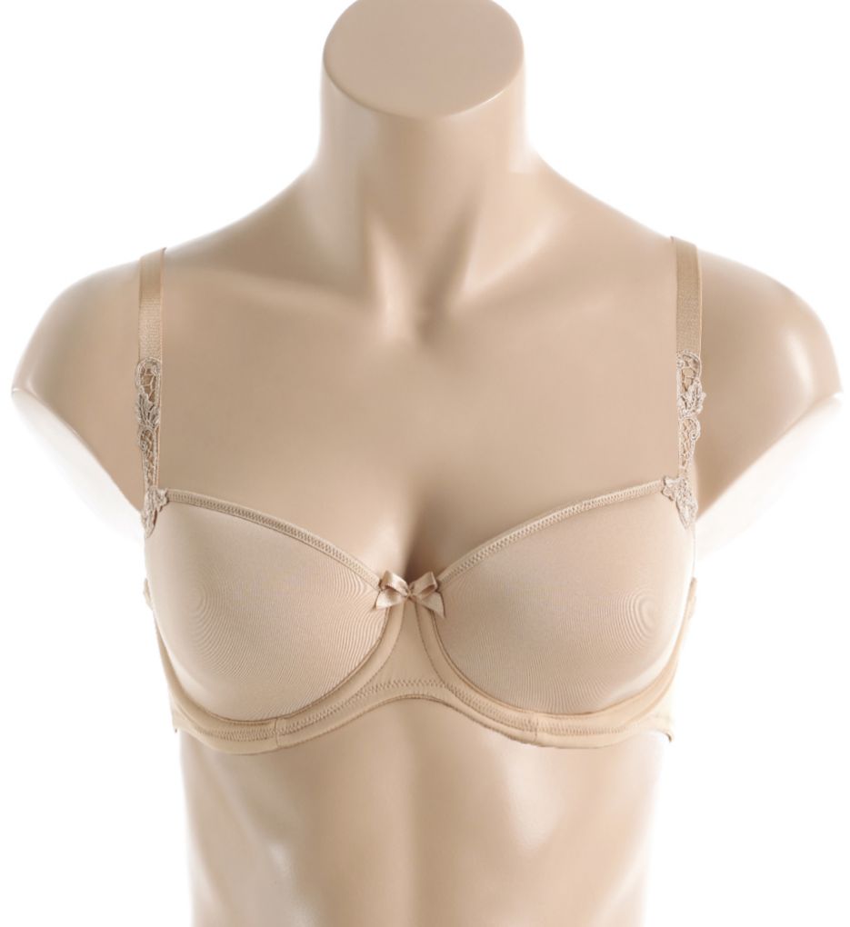 Antinea Essential Fit 3D Spacer Cup Plunge Bra Skin Rose 34F by