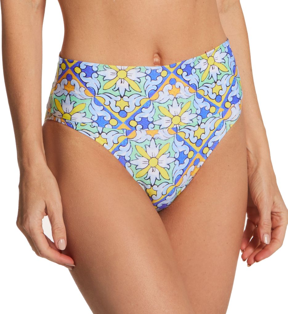 Sunsets Ocean Fold-Over High-Waist Bikini Bottom & Reviews