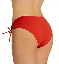 L'Ecocherie Bikini Adjustable Side Tie Swim Bottom Orange Brule S