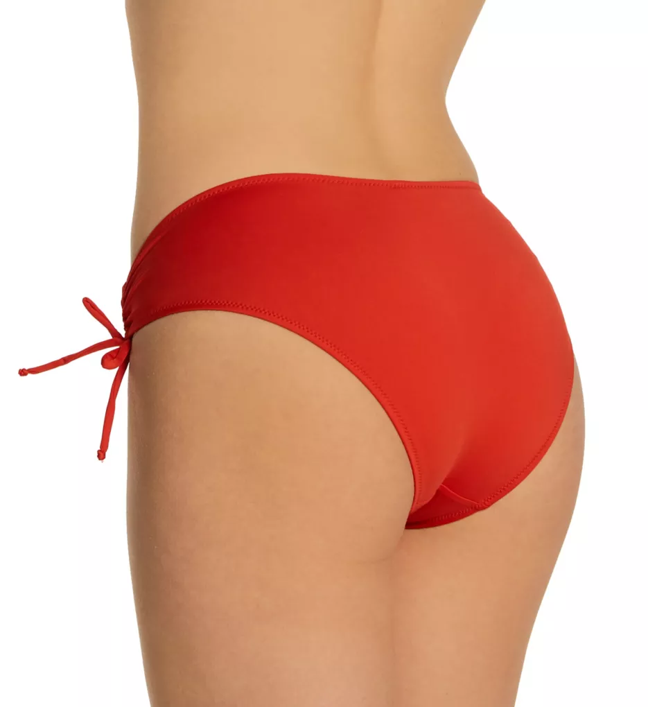 L'Ecocherie Bikini Adjustable Side Tie Swim Bottom Orange Brule S