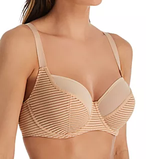 Rayures Ballerine 3/4 Cup Bra Skin Rose 32E