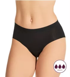 Midi Workout Lady Leaks Brief Panty Black L