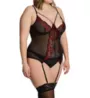 LoveMoi Plus Size Madeline Bustier & Garter 2-Pc Set L1557X - Image 1