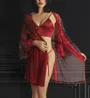 LoveMoi Celine Robe, Bralette & Thong 3-Pc Set LOV1350 - Image 4