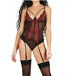 Madeline Lace Gartered Bustier & Thong 2 Pc Set
