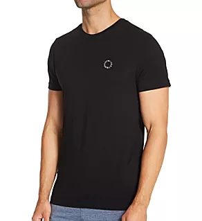 Cotton Stretch Crew Neck T-Shirt jetblk S