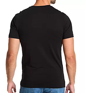 Cotton Stretch Crew Neck T-Shirt Jet Black S