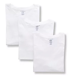 Cotton Jersey Slim Fit Crew Neck T-Shirts - 3 Pack WHT M