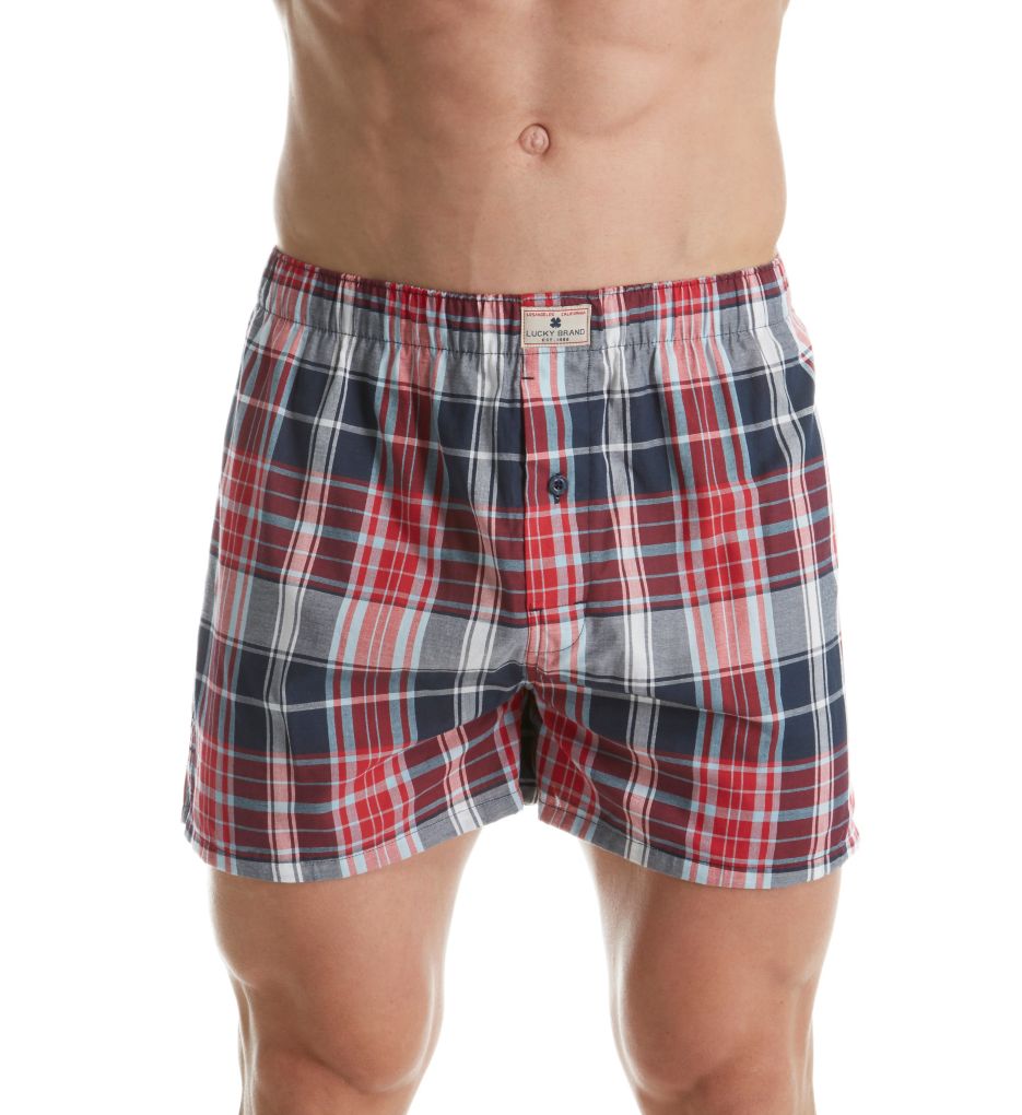 Multi Plaid Cotton Woven Boxer-fs