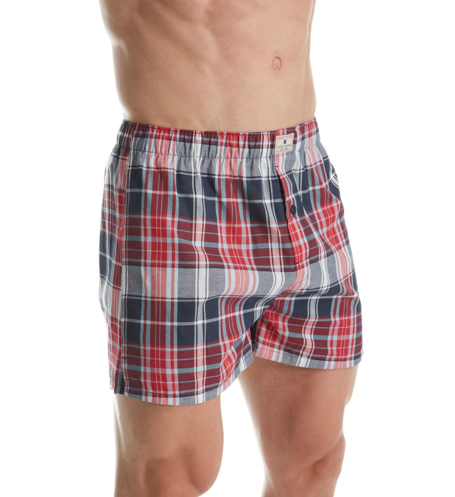 Multi Plaid Cotton Woven Boxer-gs