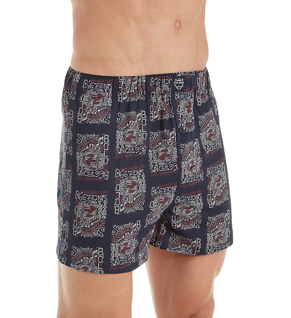 Lucky 173UH05 American Print Woven Boxer (Dark Sapphire)
