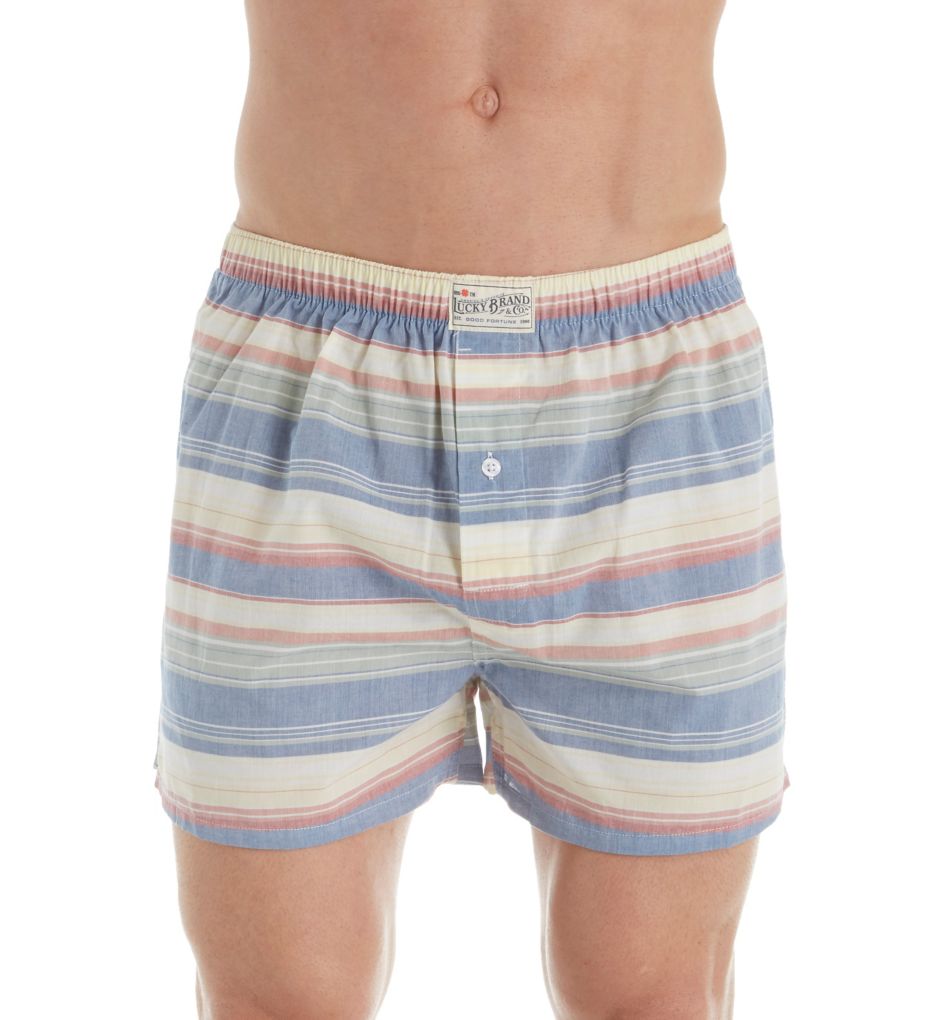 Beach Bum Striped Woven Boxer-fs