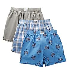 Cotton Woven Boxers - 3 Pack