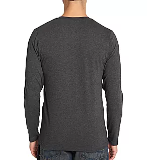 Long Sleeve Cotton Stretch Crew Neck T-Shirt