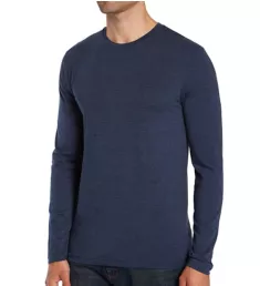 Long Sleeve Cotton Stretch Crew Neck T-Shirt