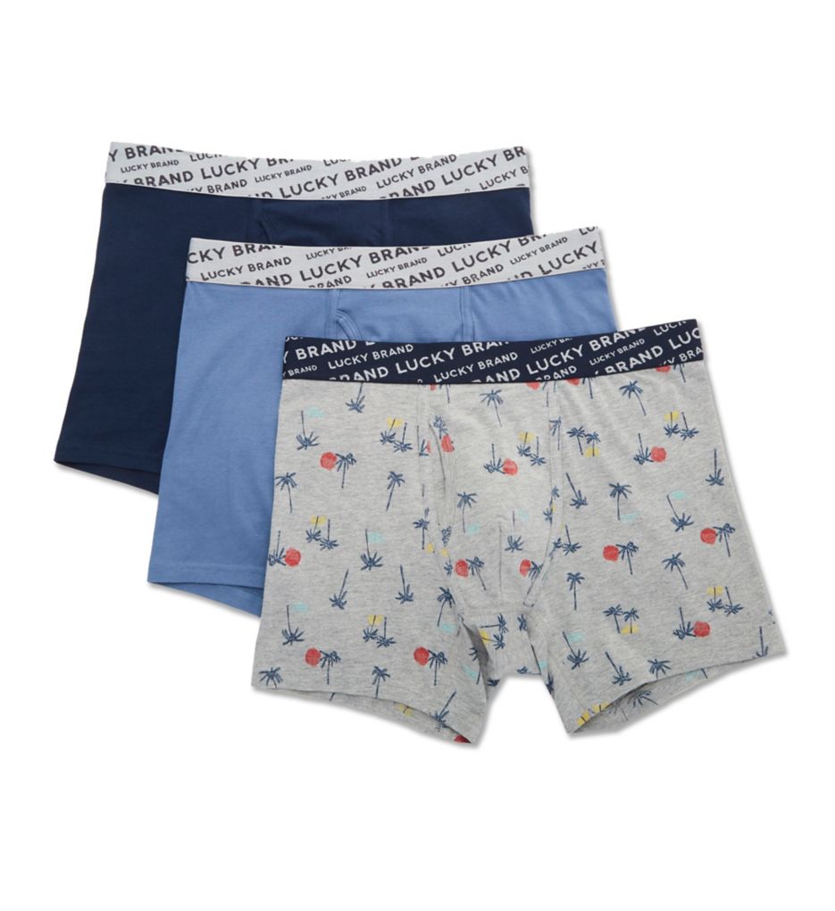 Lucky Brand Men's Cotton Boxer Briefs Underwear with Functional Fly (3  Pack), Size Small, Blue/Pink/Print : : Clothing, Shoes &  Accessories