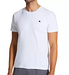 Cotton Stretch Crew Neck T-Shirt WHT M