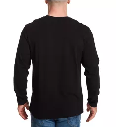 Cotton Stretch Long Sleeve Crew Neck T-Shirt