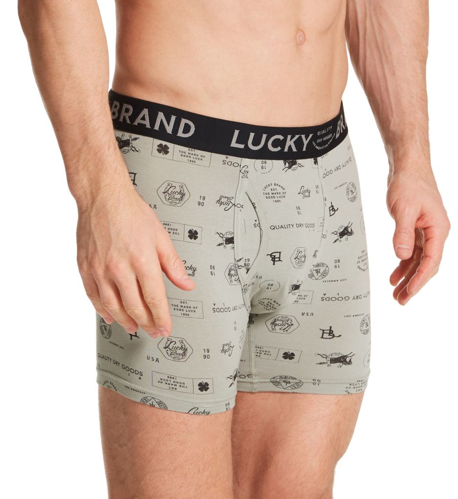 Lucky Brand Men's Stretch Boxer Briefs 3 Pack XL