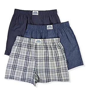 Cotton Woven Boxers - 3 Pack IMPA1 S