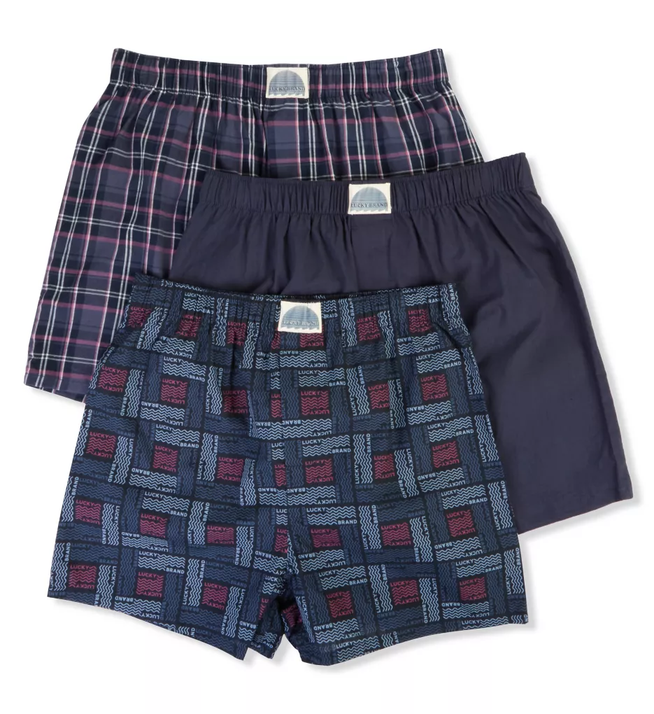 Cotton Woven Boxers - 3 Pack TVPA1 S