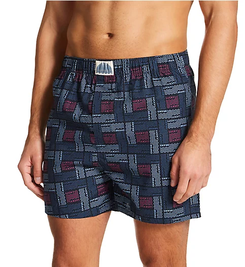 Lucky Cotton Woven Boxers - 3 Pack 213PB09