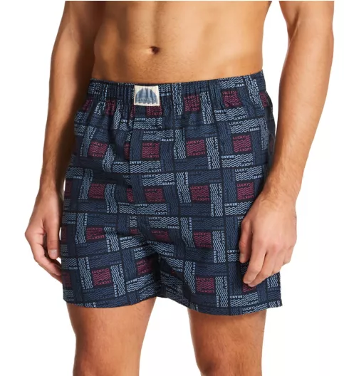 Lucky Cotton Woven Boxers - 3 Pack 213PB09