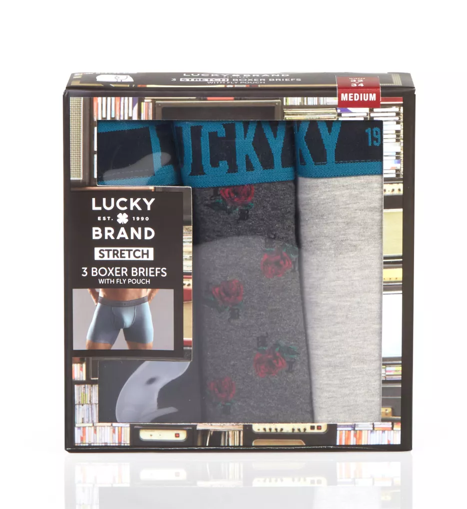 Lucky Art Dad Stretch Boxer Briefs - 3 Pack 213QB07 - Image 3