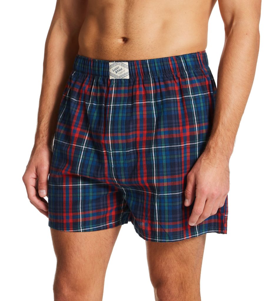 3-Pack Tartan Plaid & Licky Cotton Woven Boxers