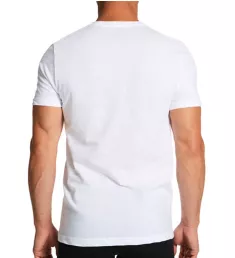 Cotton V-Neck T-Shirt - 3 Pack WHT S