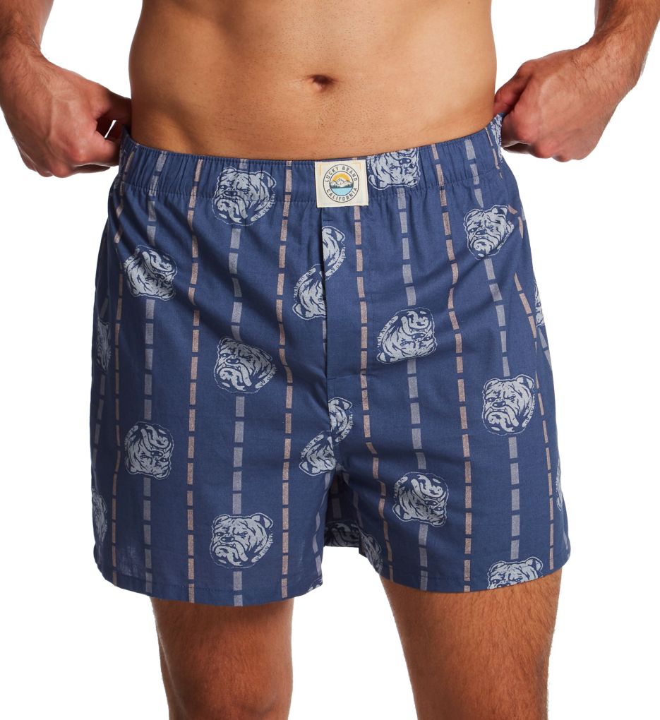 Lucky Cotton Woven Boxers - 3 Pack Plaid/Print/Indigo L  - Image 1