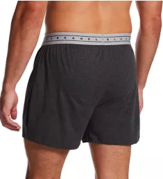 Knit Boxers - 3 Pack Black/Stripe/Grey M