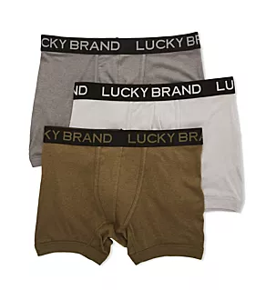 Cotton Viscose Blend Boxer Briefs - 3 Pack Leaf/Alloy/Pearl XL