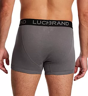 Cotton Viscose Blend Boxer Briefs - 3 Pack Leaf/Alloy/Pearl XL