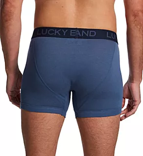 Cotton Viscose Blend Boxer Briefs - 3 Pack Peyote/Indigo/Blue XL