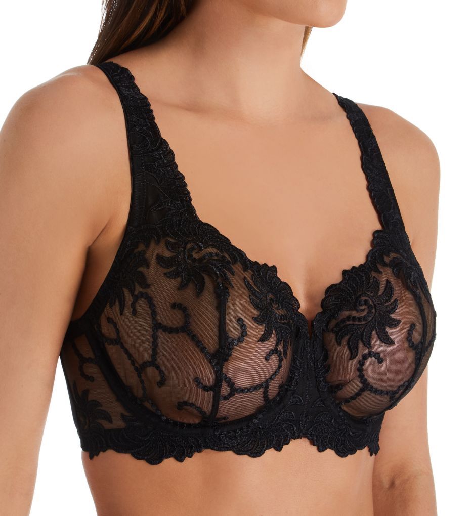 Women's Lunaire 32215 Underwire Spacer Bra (Black 36DD) 