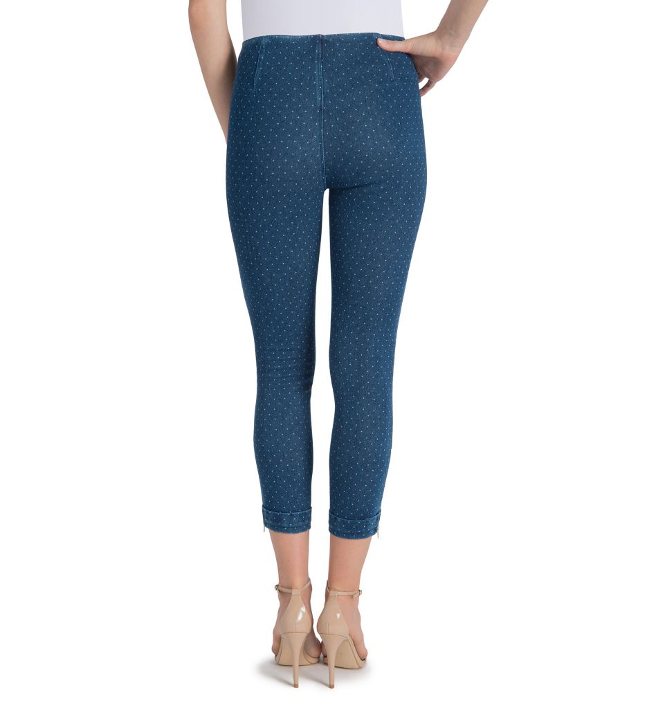 Denim Cuffed Crop Legging-bs