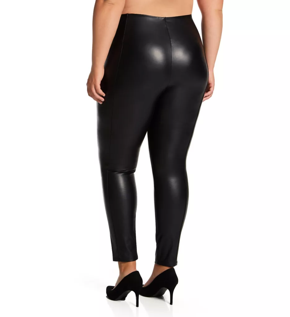 Plus High Waist Vegan Leather Legging