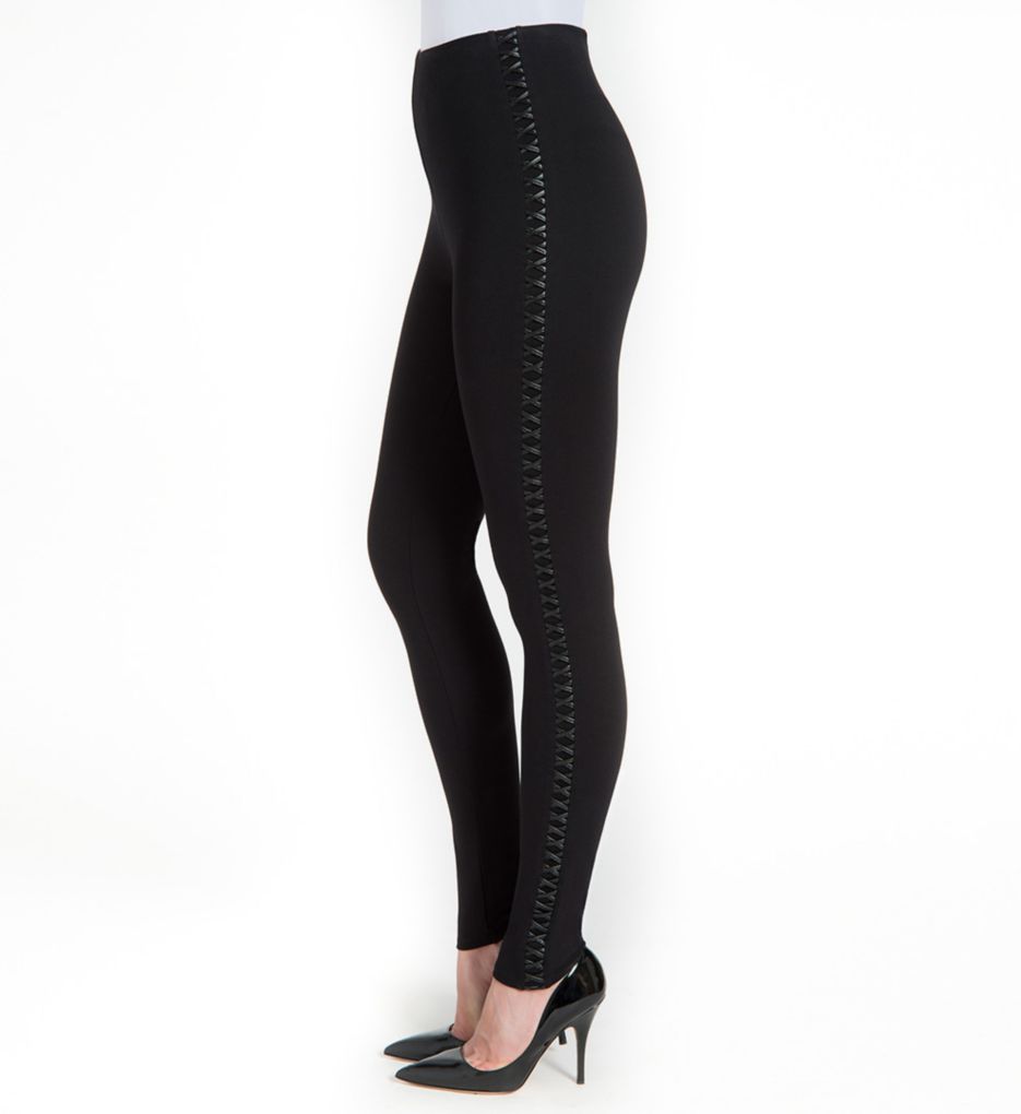 Dakota Vegan Leather Detail Legging