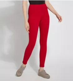 Tooth Pick Denim Shaping Legging Glossy Red S