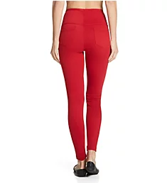 Tooth Pick Denim Shaping Legging Glossy Red S