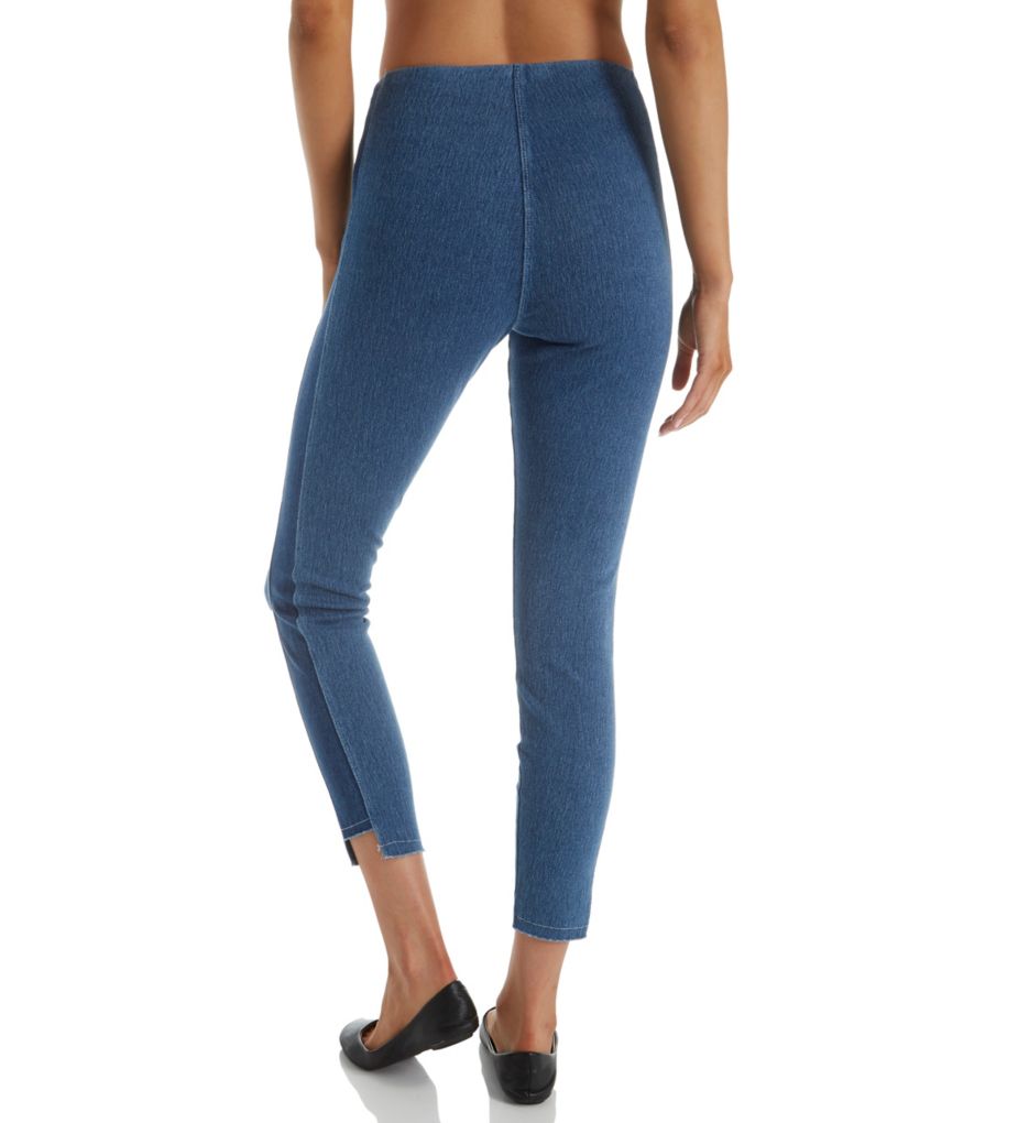 Step Hem Ankle Denim Legging