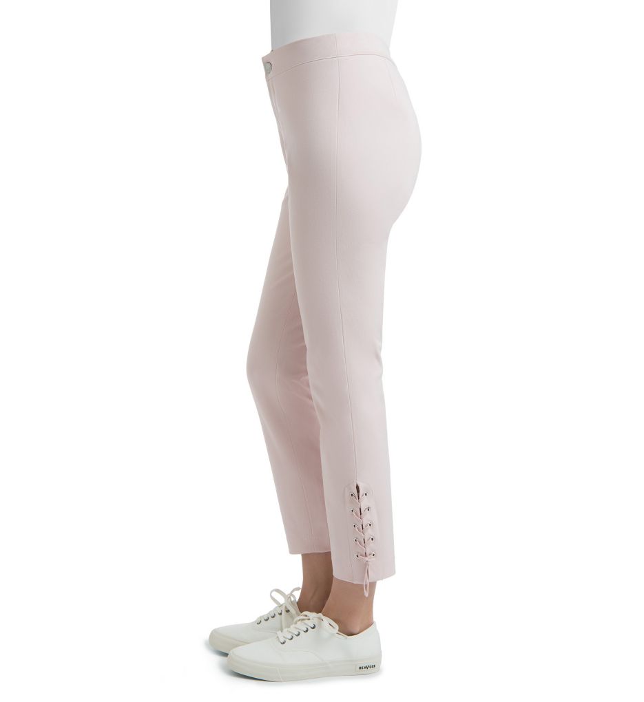 Lace Up Twill Ankle Legging Blush S by Lysse Leggings