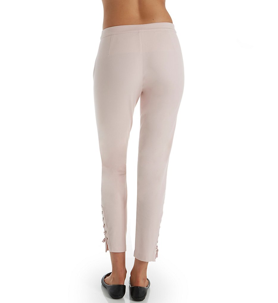 Lace Up Twill Ankle Legging Blush S by Lysse Leggings