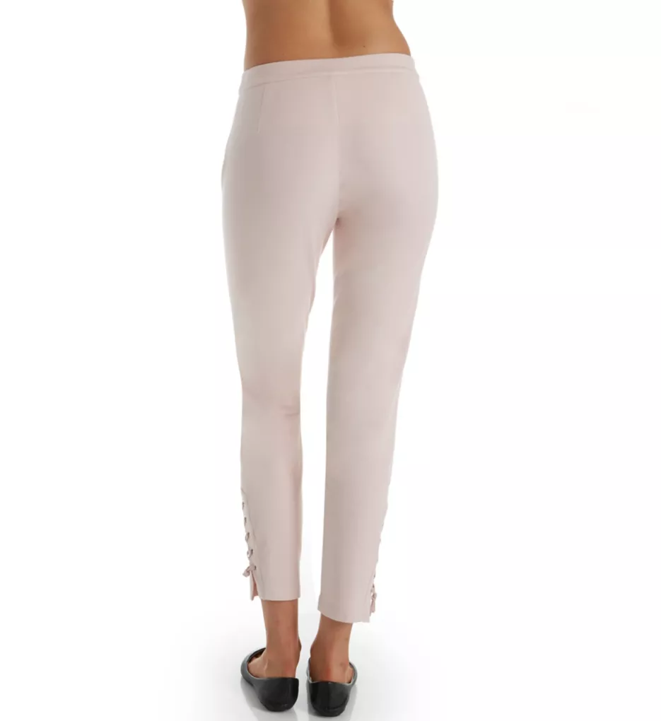Lace Up Twill Ankle Legging Blush S