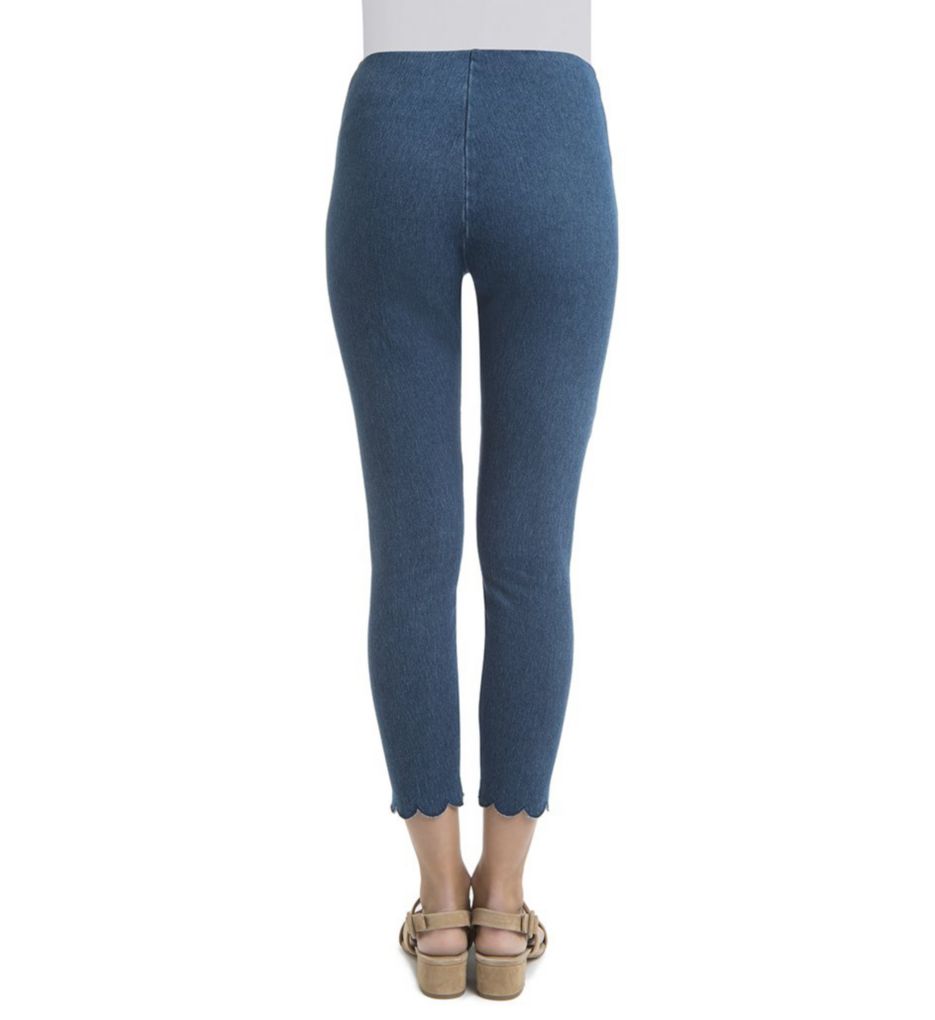 Scallop Edge Denim Legging