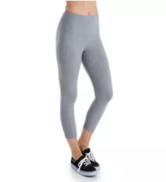 Flattering Cotton Crop Legging Grey Melange S